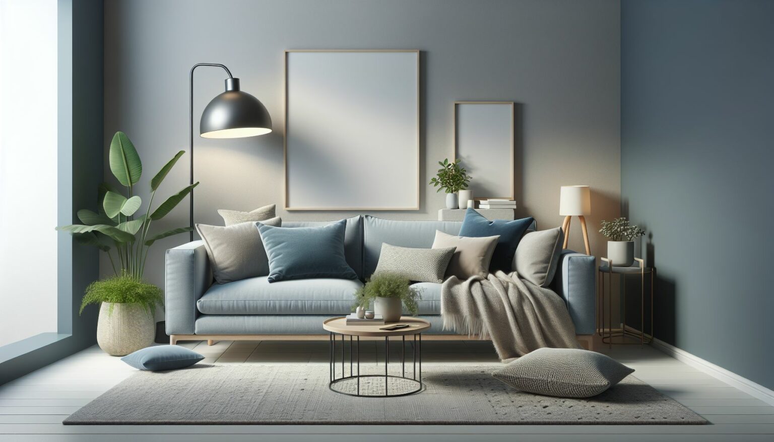 14 Einrichtungsideen für Wohnzimmer mit blauem Sofa: von gemütlich bis ...