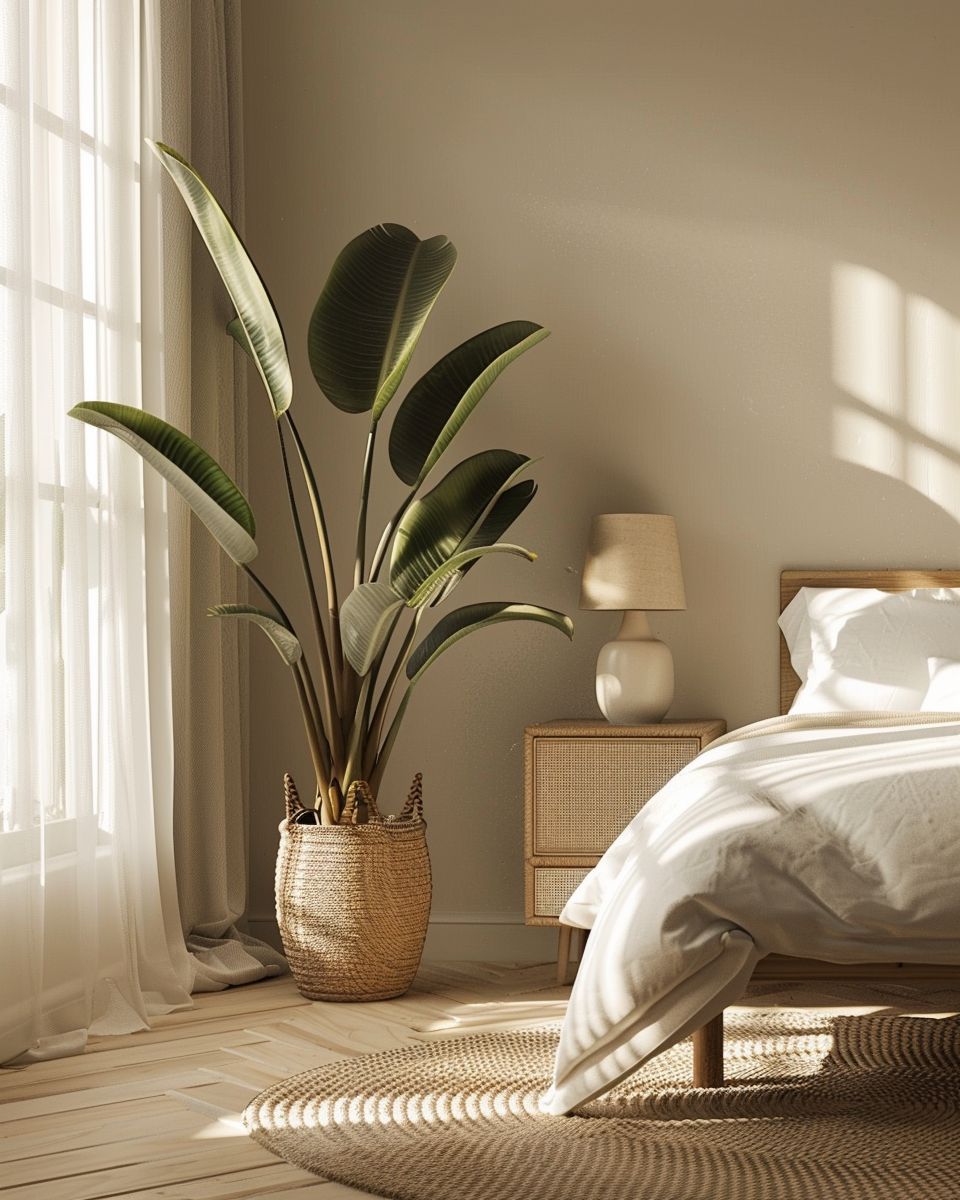Ideen für Pflanzen im Schlafzimmer- Belebe Ecken mit großen Zimmerpflanzen