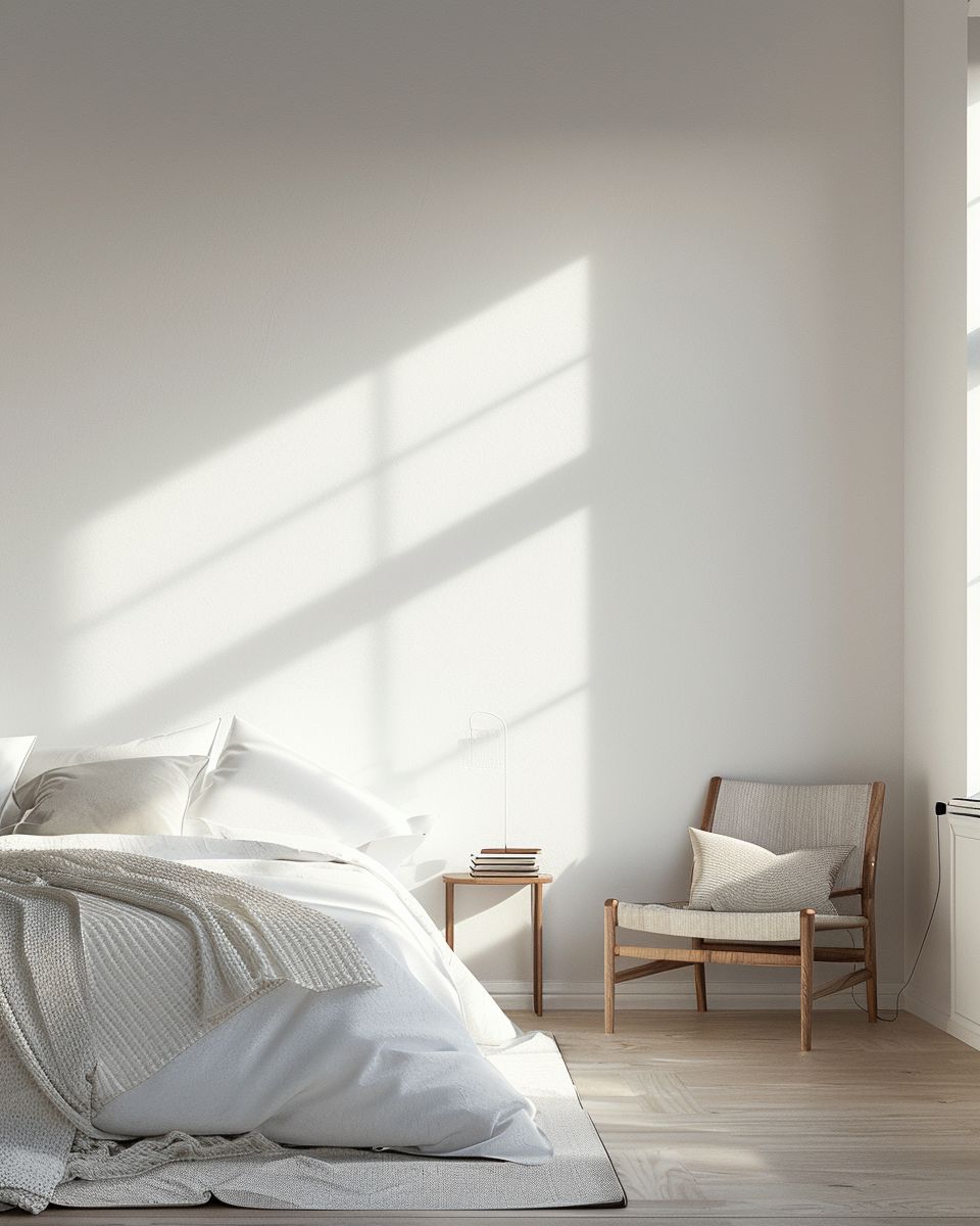 Modernes Schlafzimmer einrichten 2024-Wähle minimalistische Möbelstücke