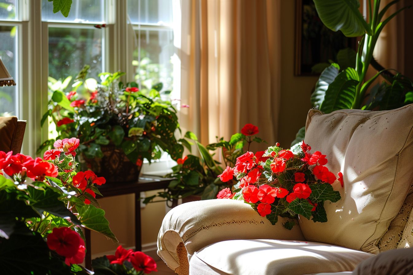 Wohnzimmer in Rot: Inspiration und Ideen- Pflanze rote Zimmerpflanzen
