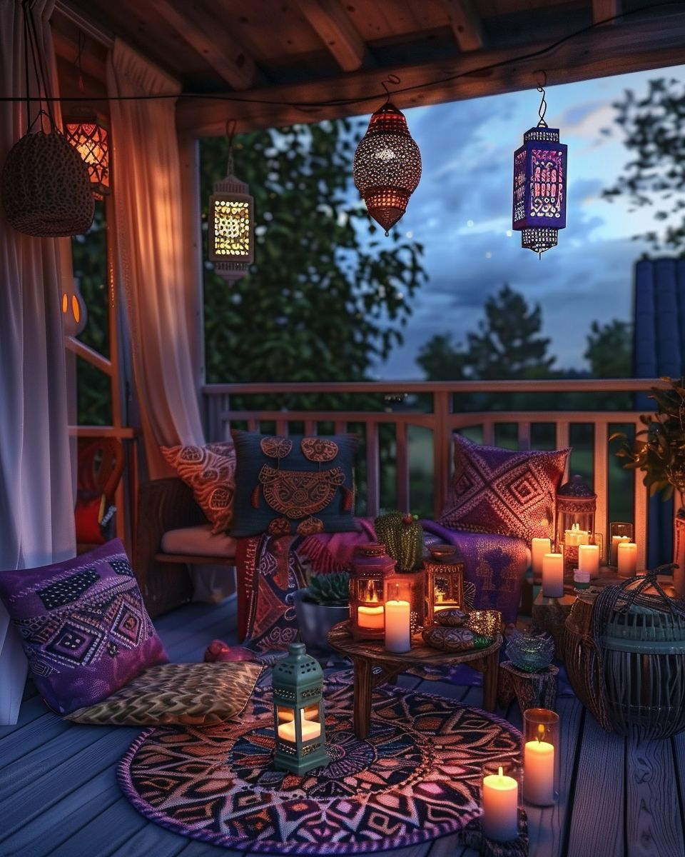 Boho-Balkon gestalten: 15 kreative Ideen