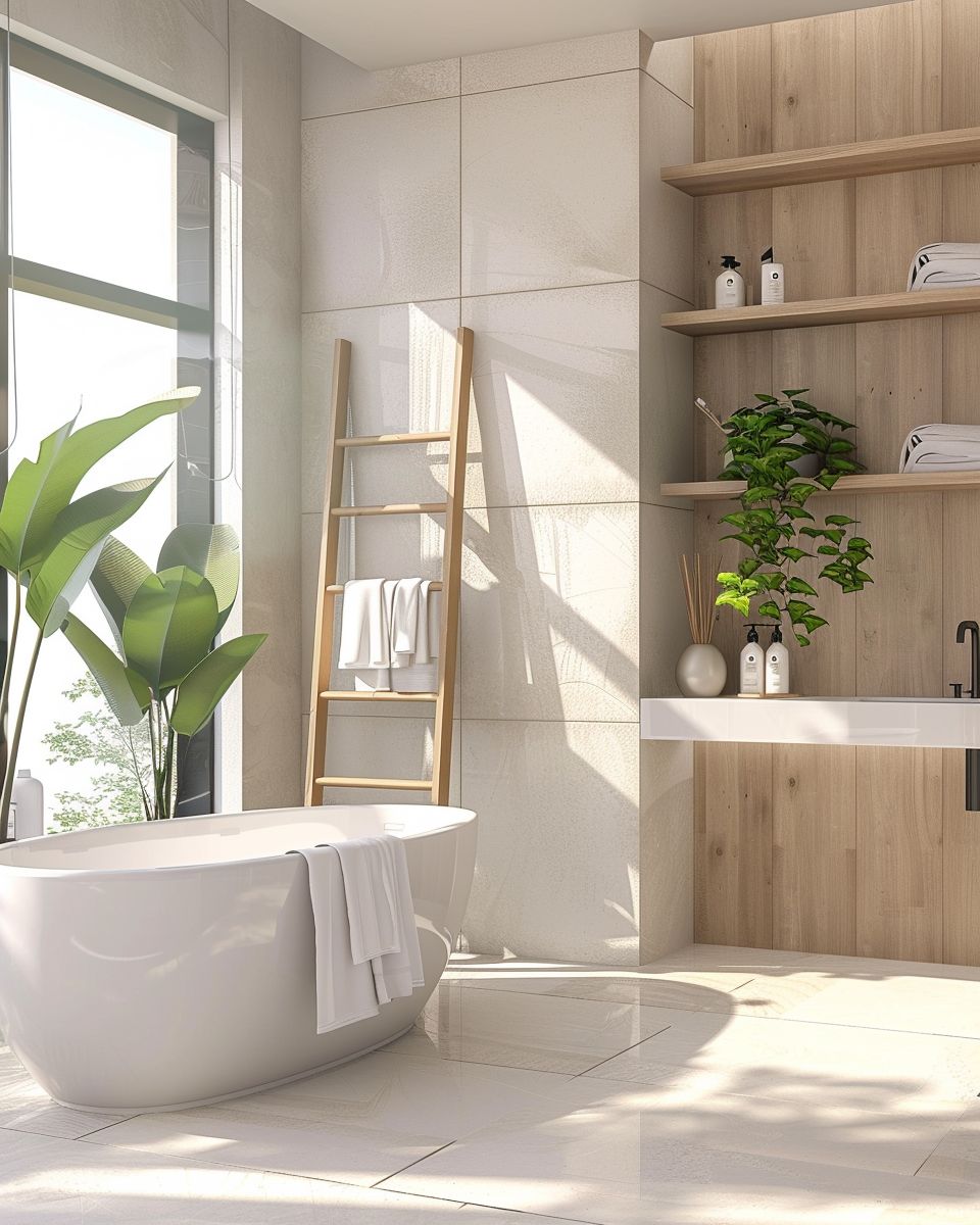 Designer-Badezimmer einrichten- Nutze Raumhöhe für Stauraum