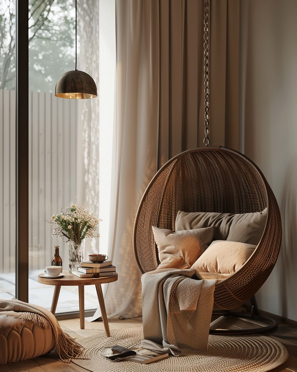 10 Ideen Hängesessel im Wohnzimmer einrichten Hygge and Home