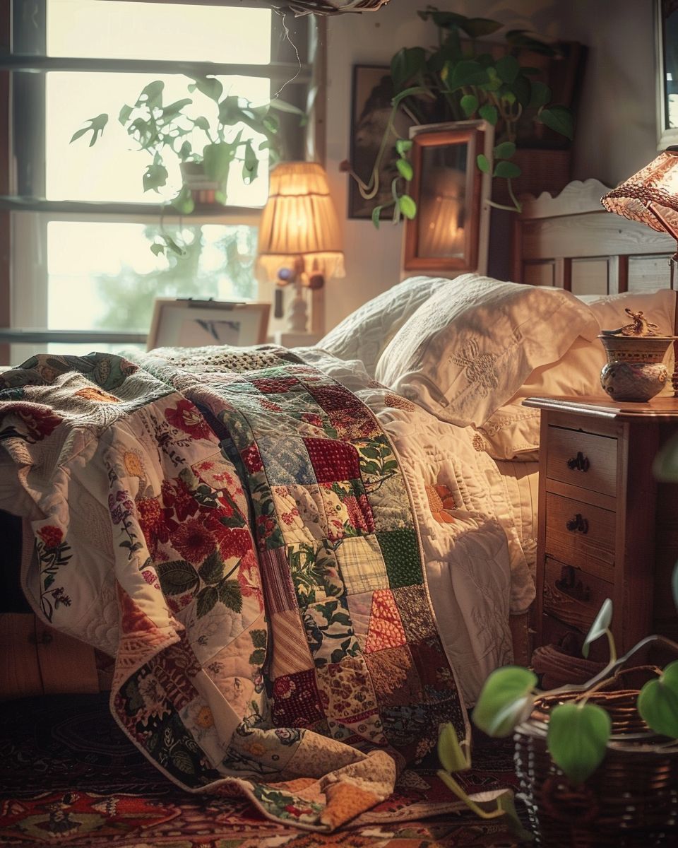 Inspiration: Einrichtungstrend Cottagecore - Gestalte mit Patchwork-Quilts