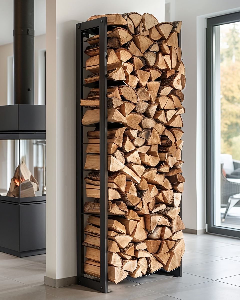 Stilvolle Kaminholz Aufbewahrung Ikea Bild