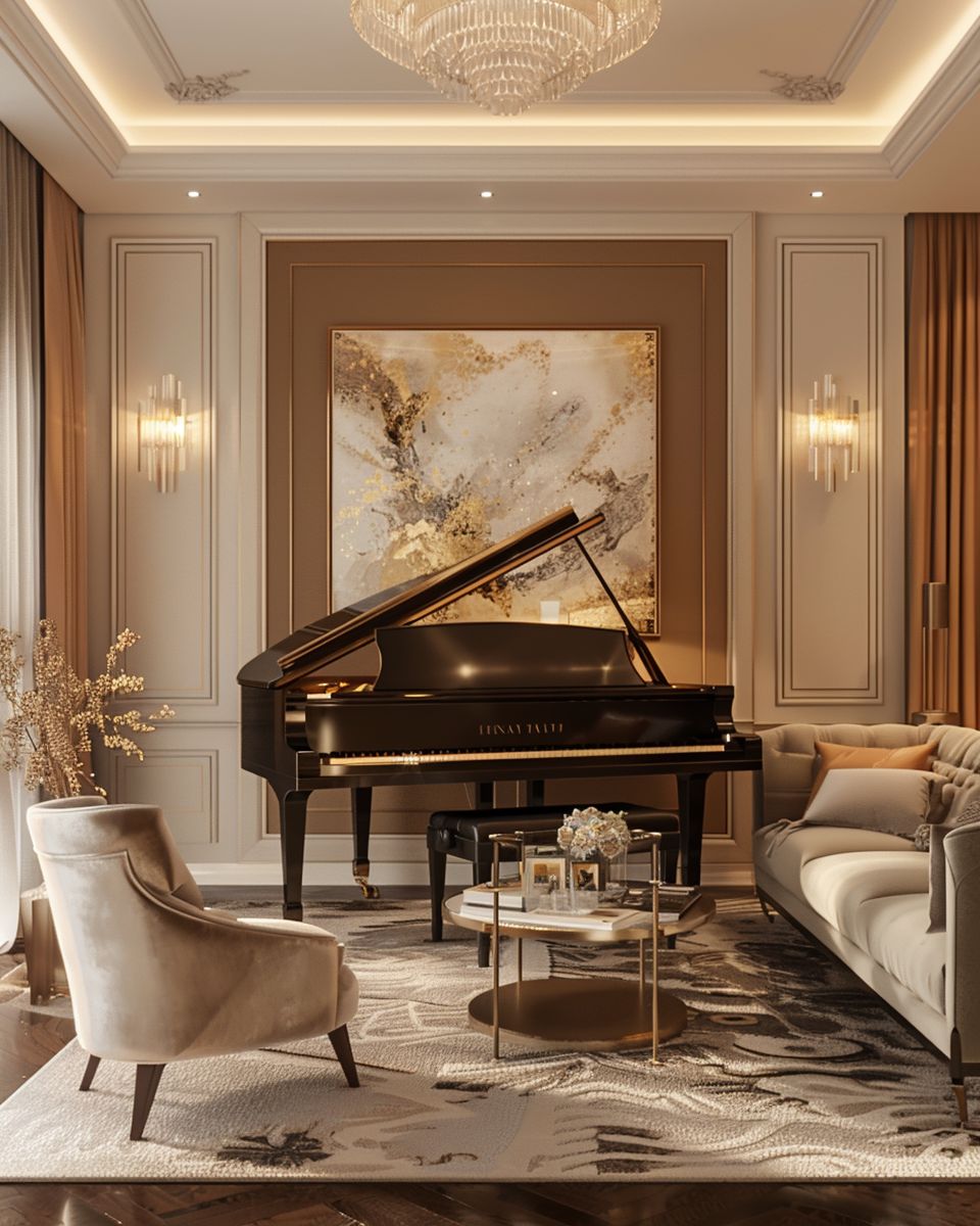 Klavier Im Wohnzimmer Integrieren