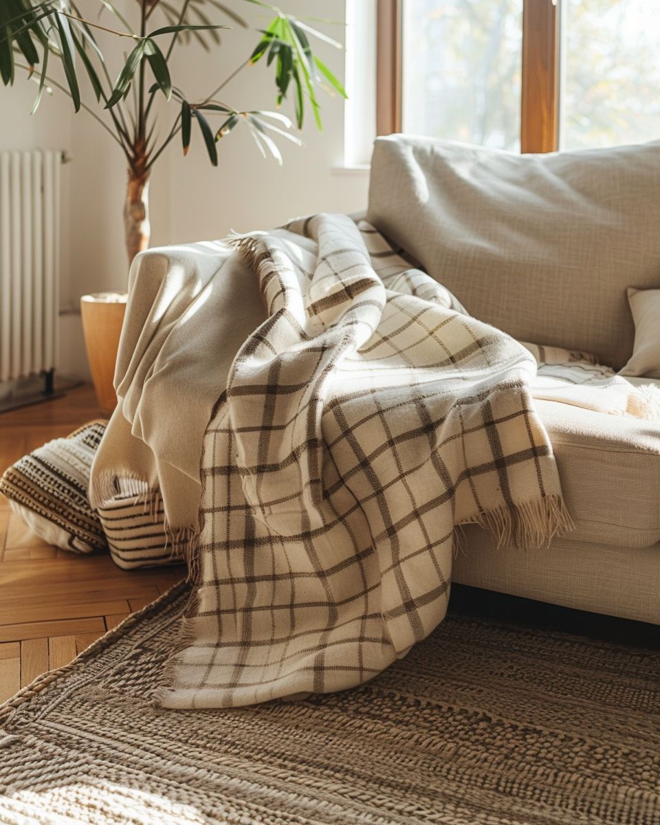 Geschenkideen für Interior-Fans- Wähle kuschelige Plaids in Naturmaterialien