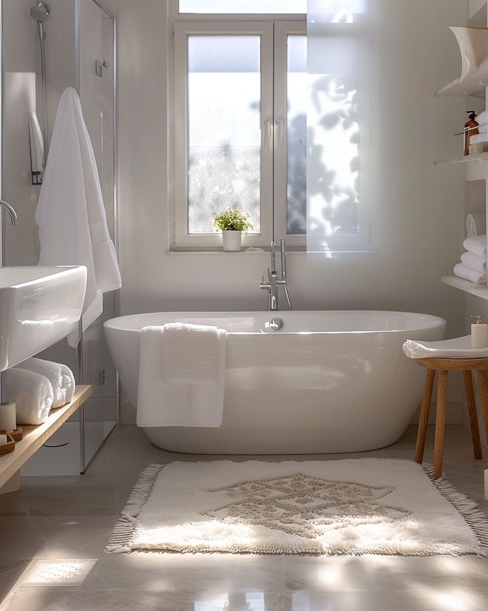 Produktbild von Weihnachts Badezimmer Teppiche,Robuste Rutschfeste Dekorative