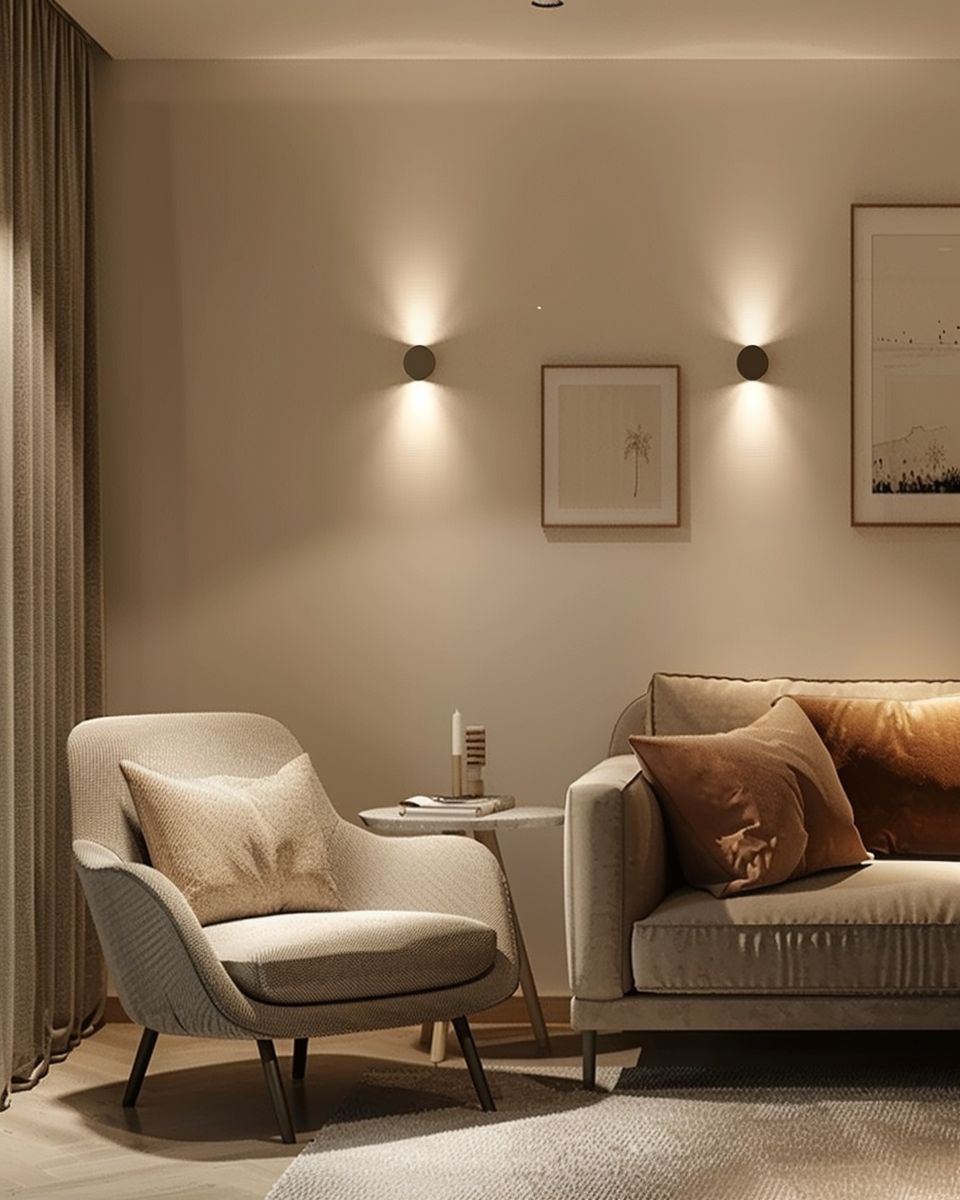 Ideen für Wandleuchten im Wohnzimmer- Kreiere Akzente mit schwenkbaren Wandspots