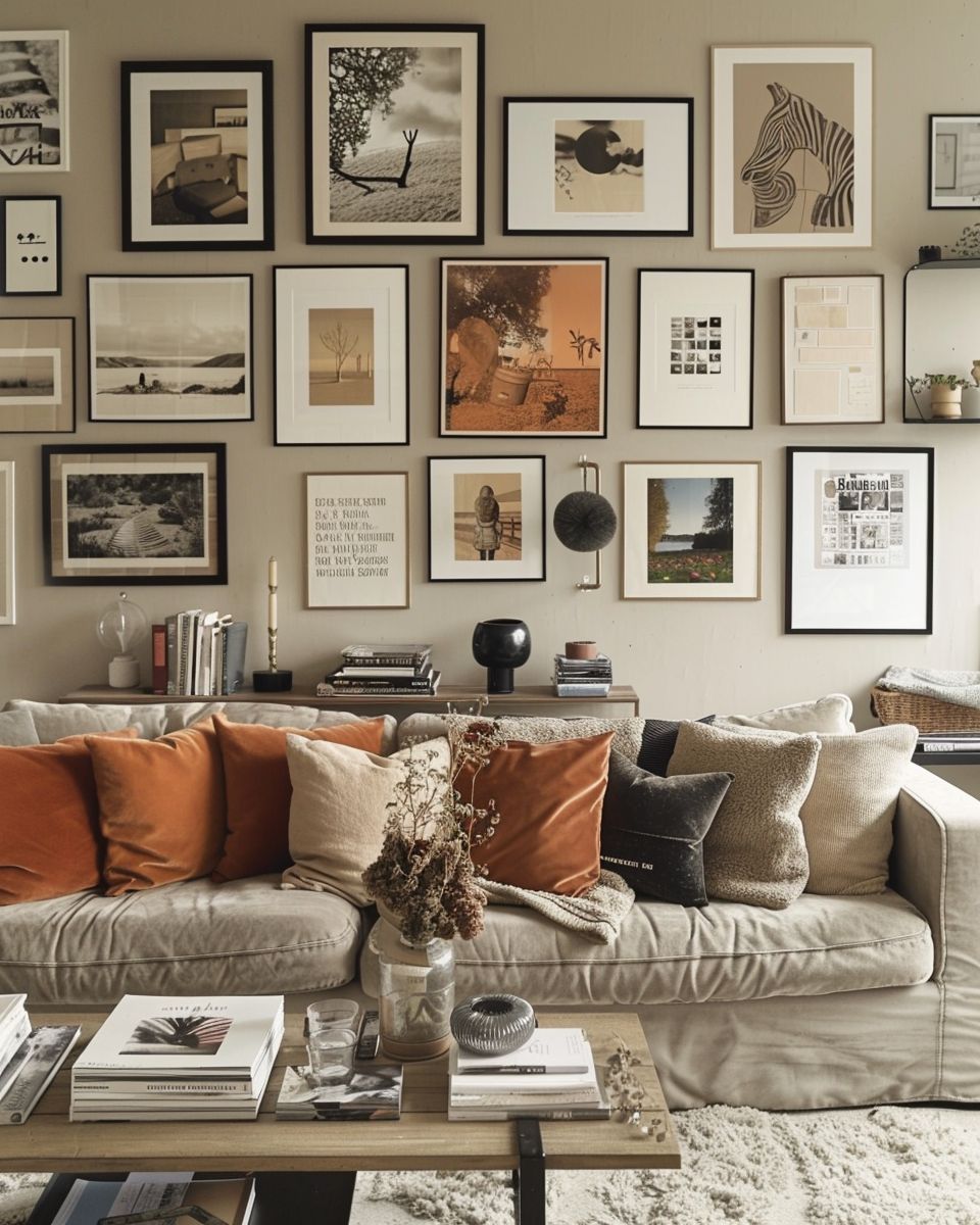 14 Ideen für die Wandgestaltung im Wohnzimmer - Hygge and Home