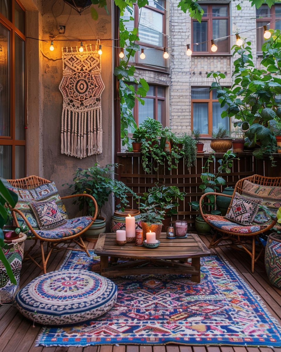 Boho-Balkon gestalten: 14 wunderschöne Ideen - Hygge and Home