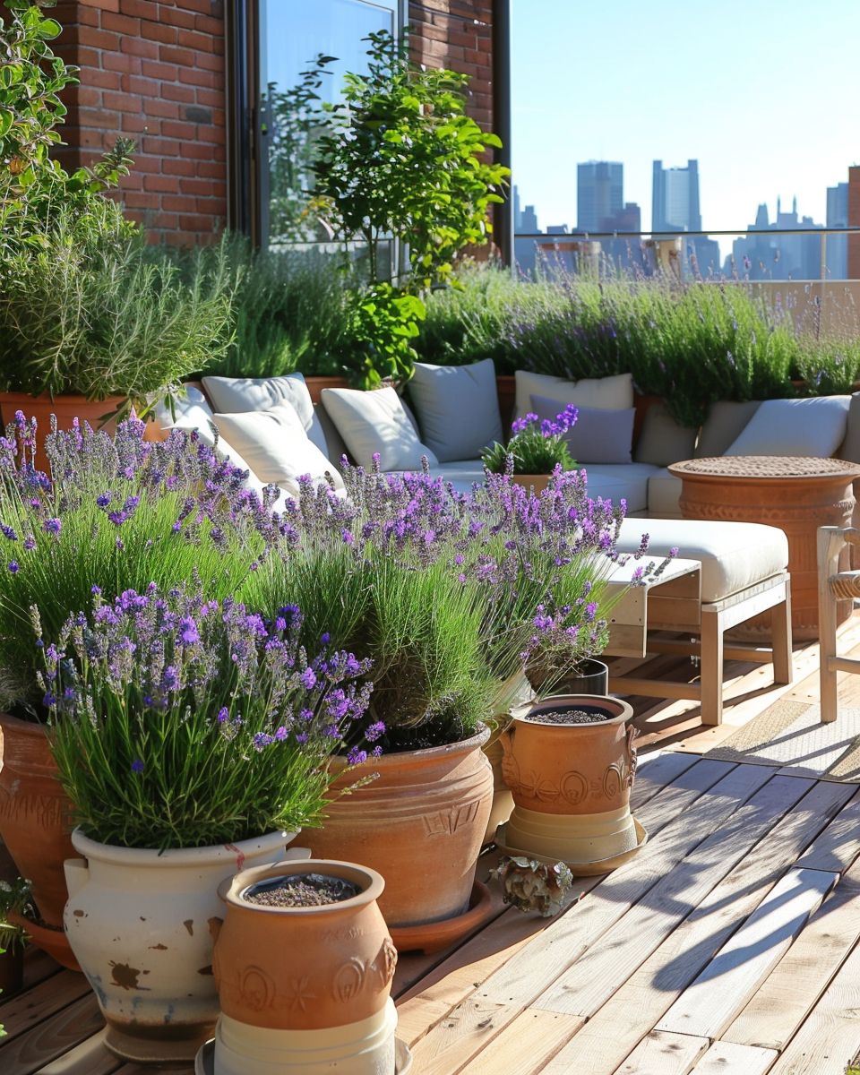 Pflanzen Fur Sonnige Dachterrasse