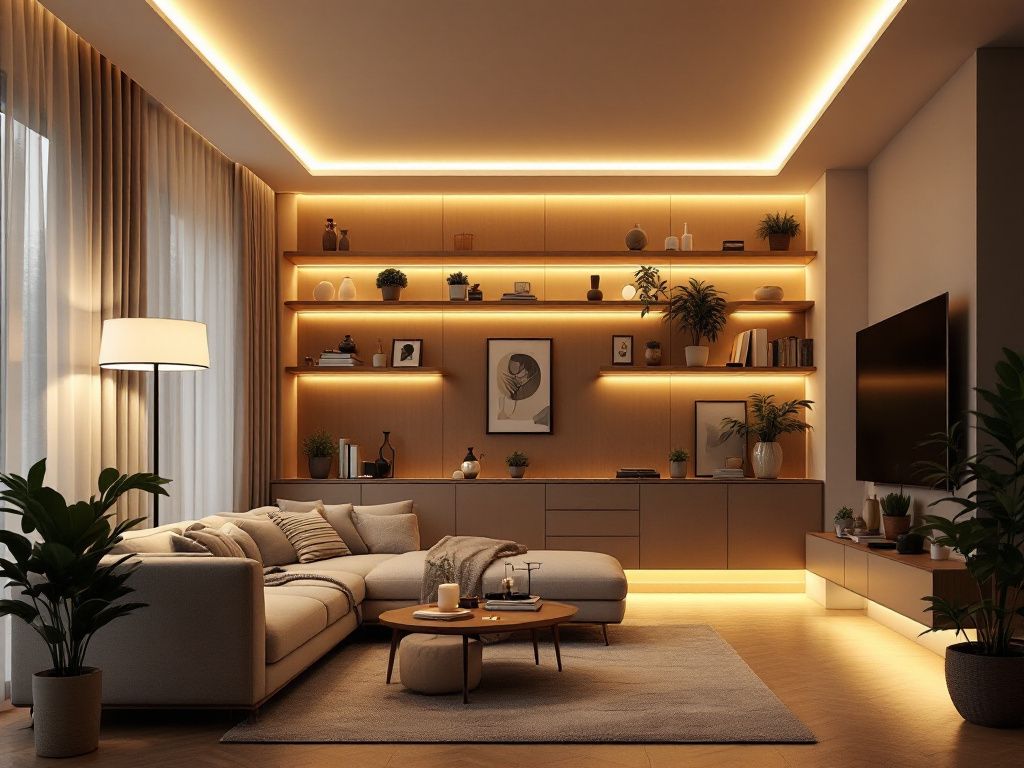 Lichtkonzept für das Wohnzimmer- Experimentiere mit Farbtemperaturen für verschiedene Stimmungen