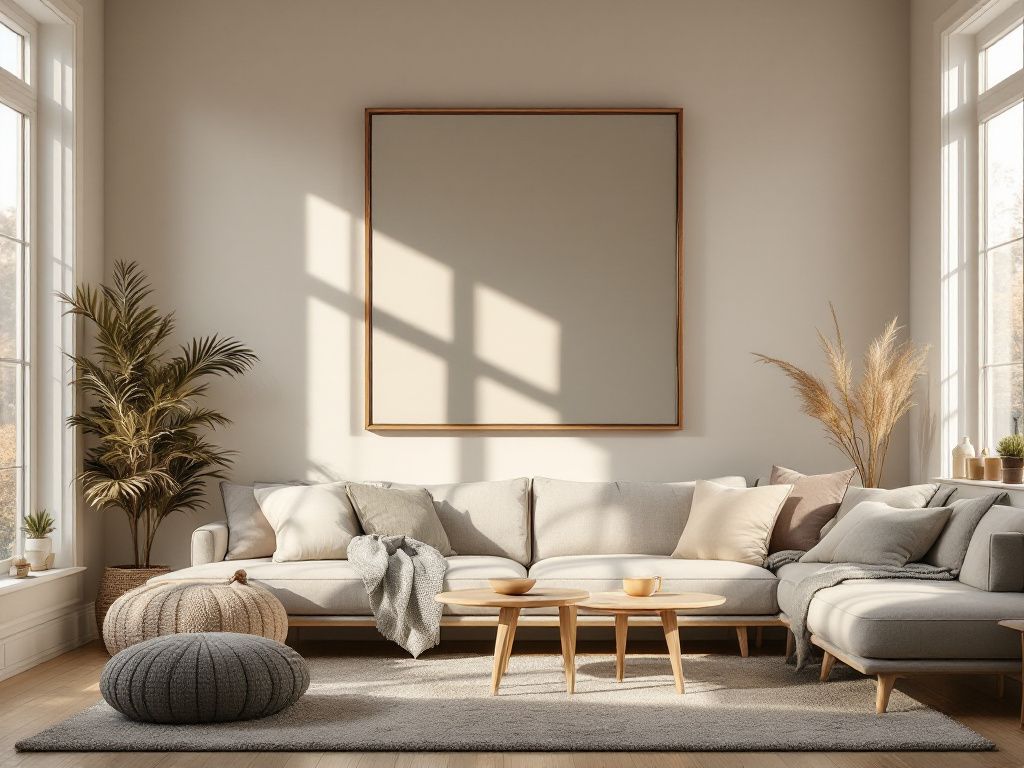 Lichtkonzept für das Wohnzimmer- Hänge Spiegel auf, um Licht zu reflektieren