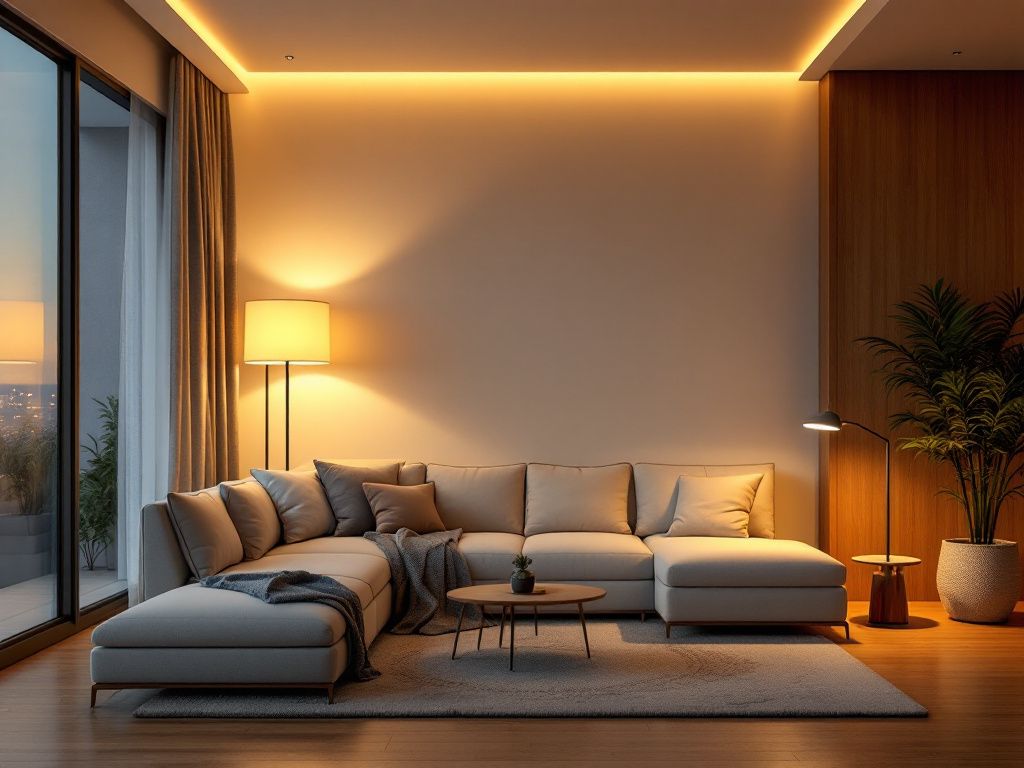 Lichtkonzept für das Wohnzimmer- Wähle dimmbare Lampen für flexible Lichtstimmung