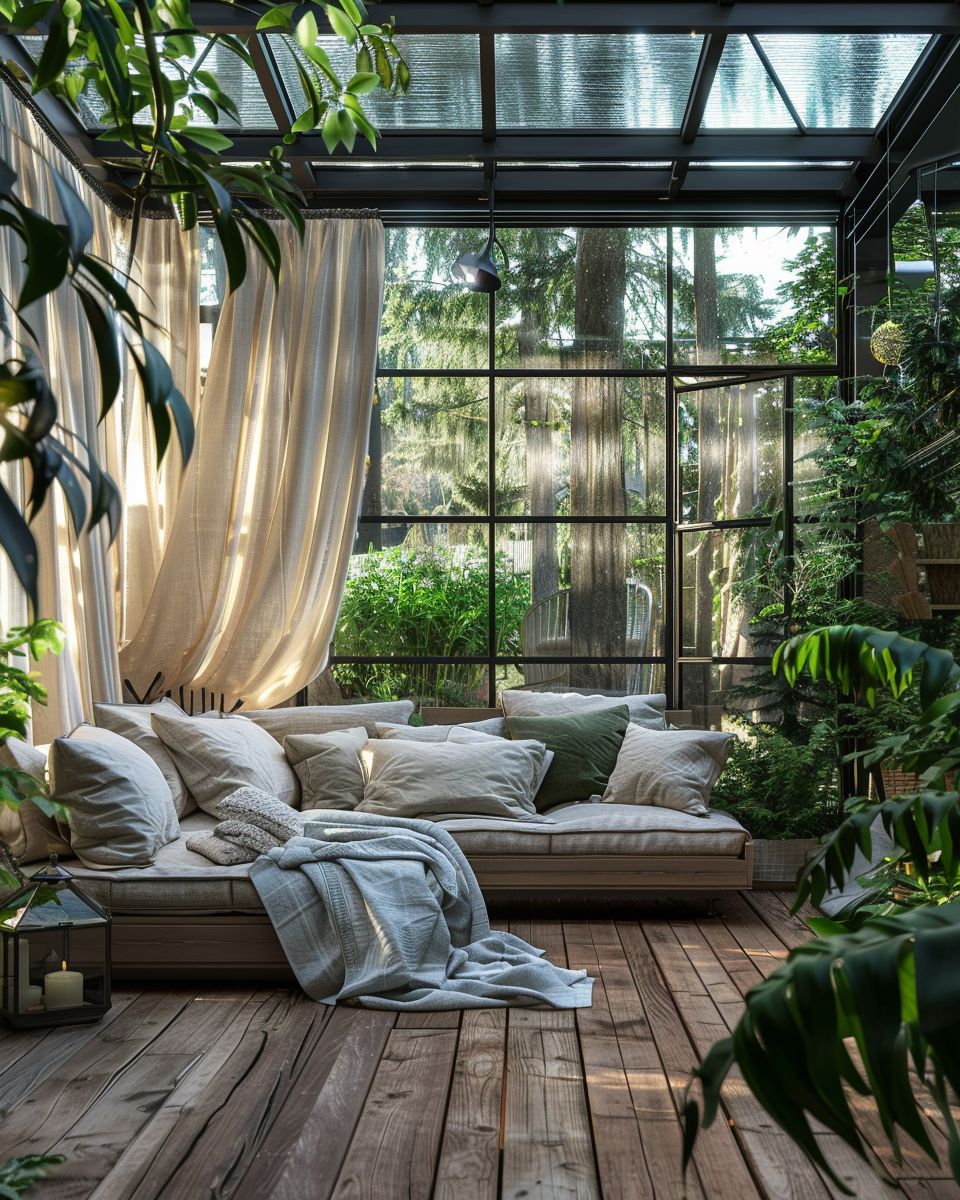 Wintergarten einrichten- Setze auf nachhaltige Materialien