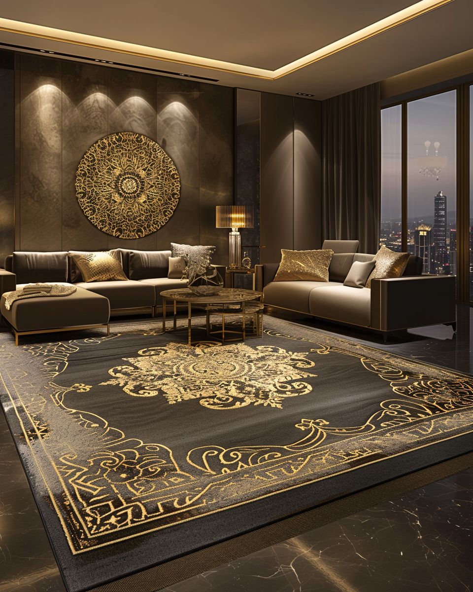 Wohnzimmer mit Gold einrichten: 20 stilvolle Ideen - Hygge and Home
