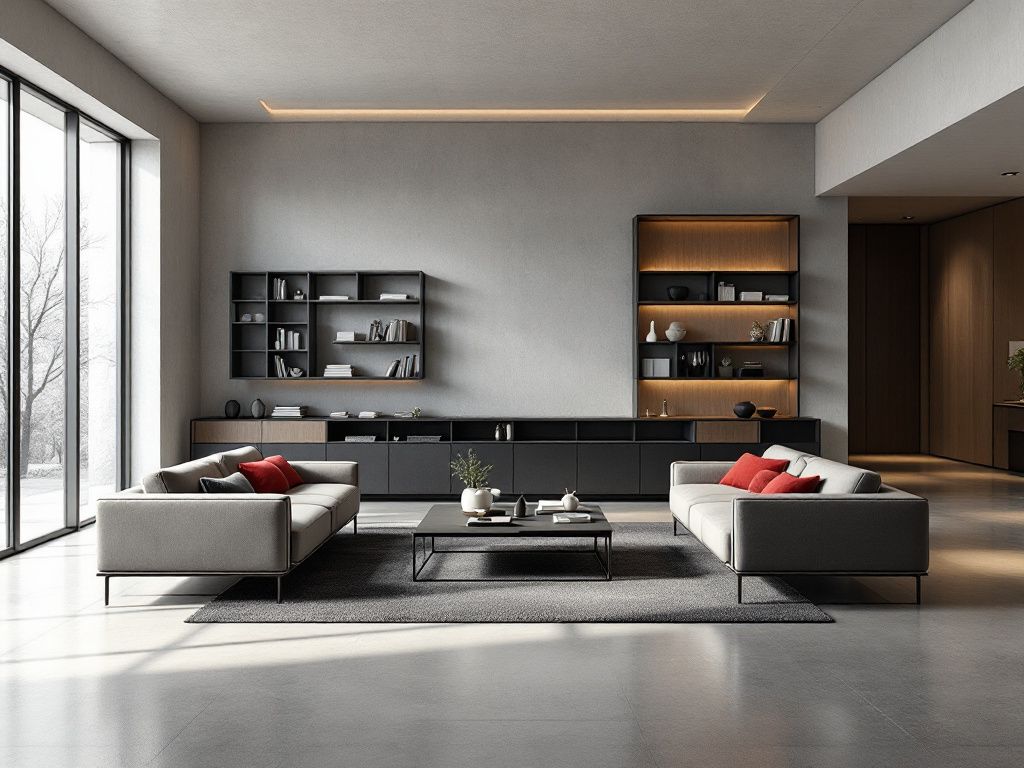 Einrichtung im Bauhausstil- Arrangiere Möbel symmetrisch und durchdacht