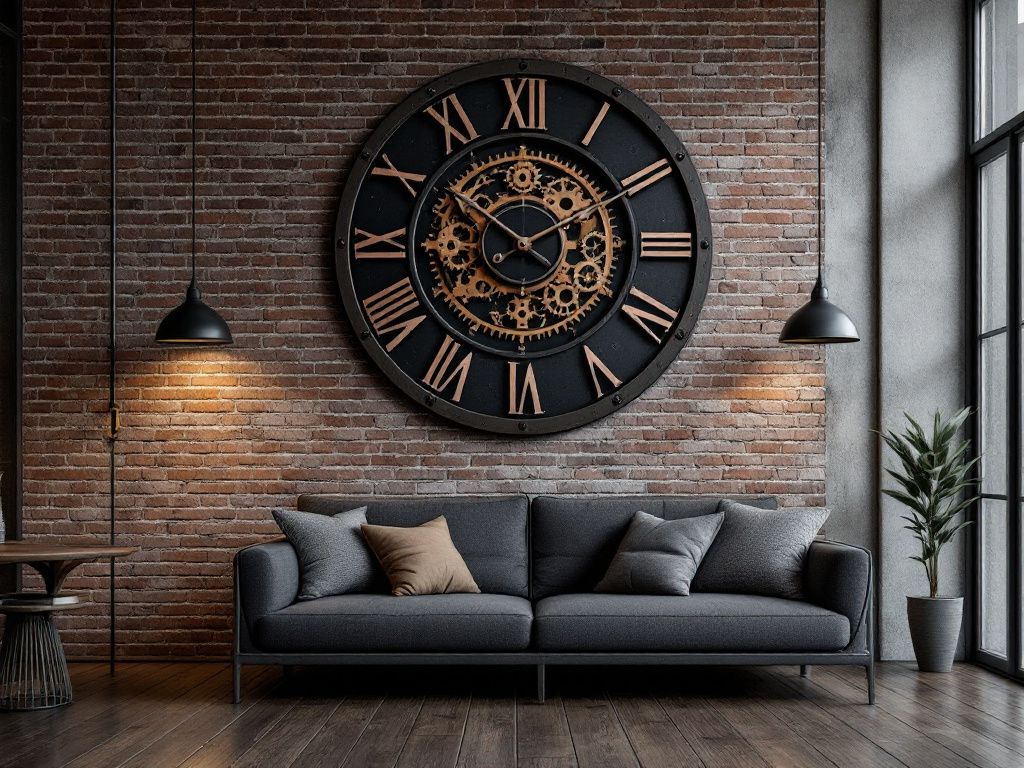 Einrichtungsstil: Industrial Style- Lege metallische Wanduhren als Hingucker aus