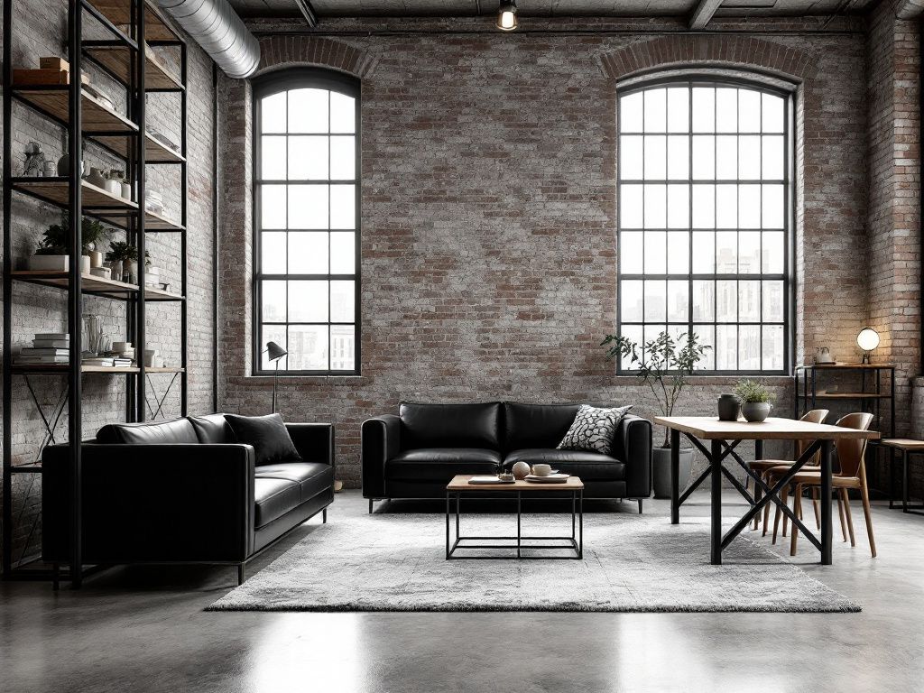 Einrichtungsstil: Industrial Style- Wähle minimalistische Möbel mit klaren Linien.