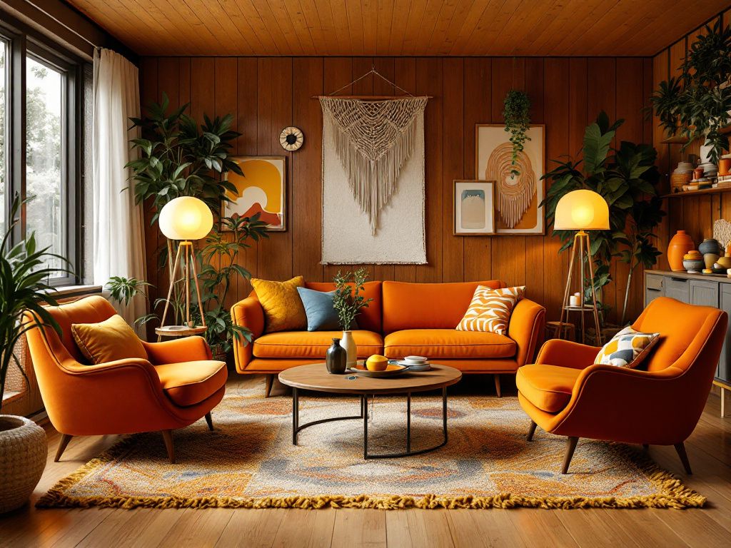 Ideen: Einrichten im 70er-Jahre-Stil- Experimentiere mit Vintage-Fundstücken vom Flohmarkt.