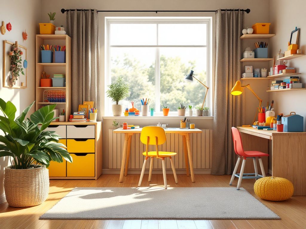 Kinderzimmer-Ideen für einen Jungen- Schaffe Platz für kreative Bastelzeiten