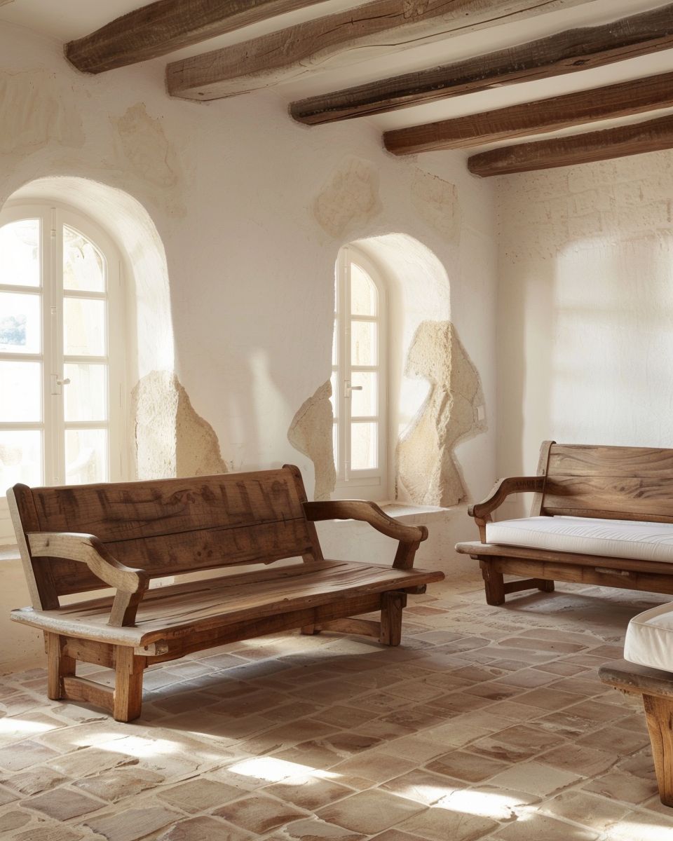 Mediterraner Einrichtungsstil- Wähle Möbel mit rustikalem Holzfinish
