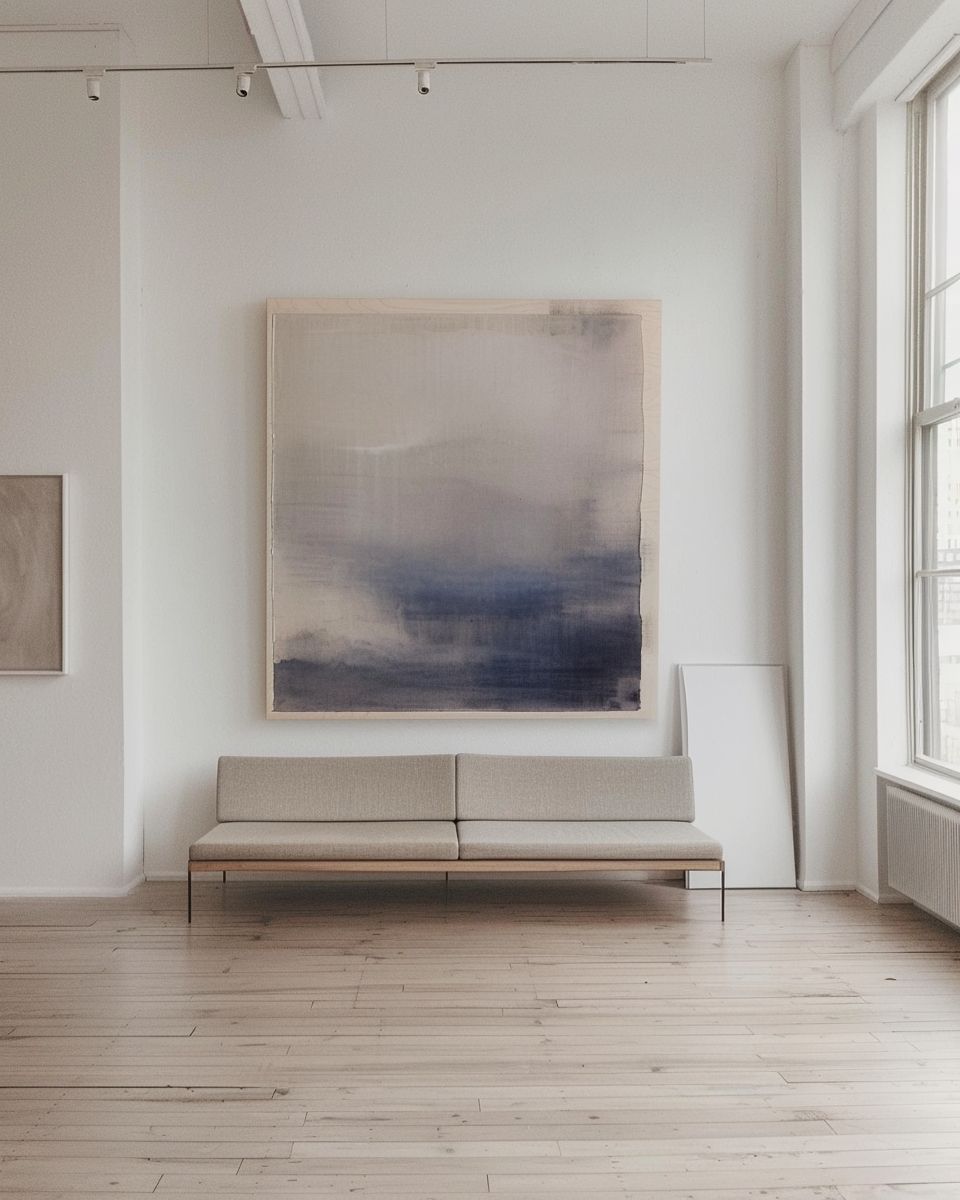 Minimalistisch einrichten: Ideen- Präsentiere Kunst minimalistisch platziert