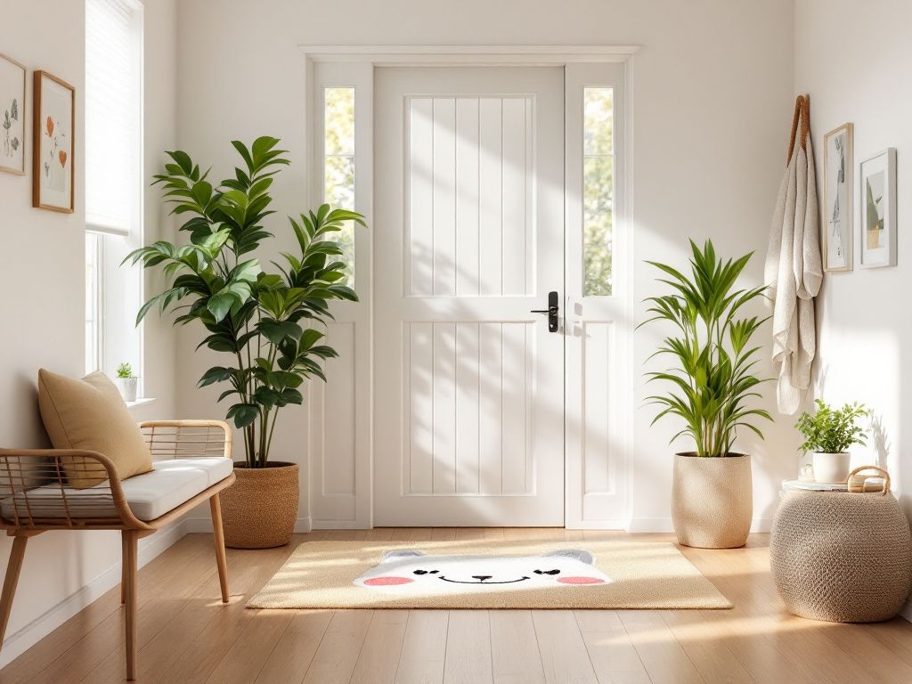 Feng-Shui-im-Flur- Wähle eine Türmatte mit freundlichem Motiv