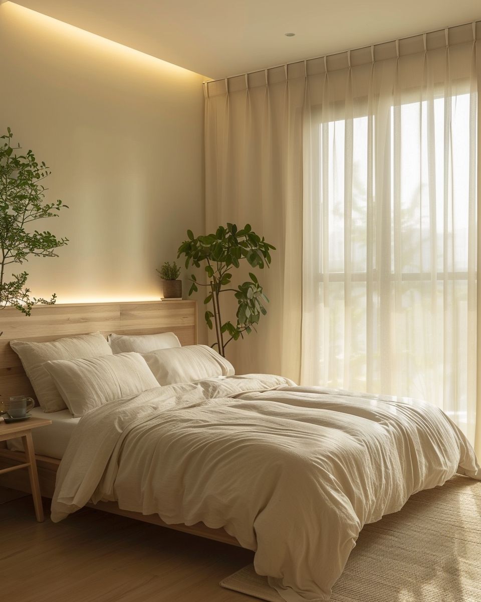 Feng-Shui im Schlafzimmer-
Trenne Arbeit strikt vom Schlafbereich