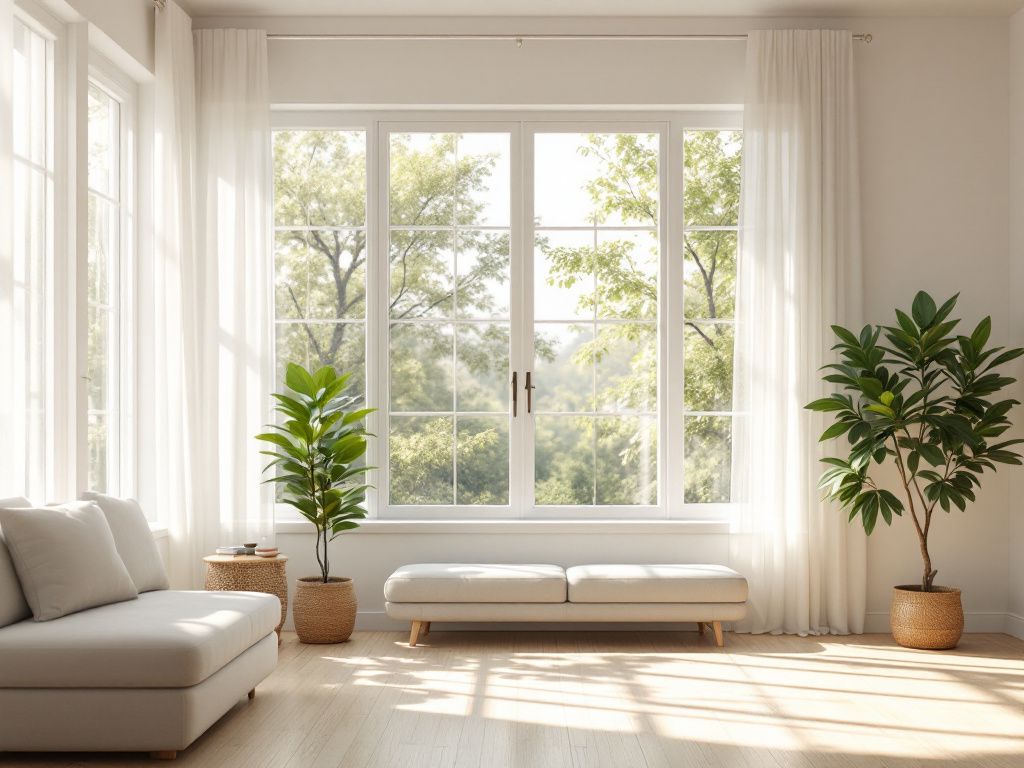 Feng-Shui im Wohnzimmer- Halte Fenster klar für gute Energiezufuhr