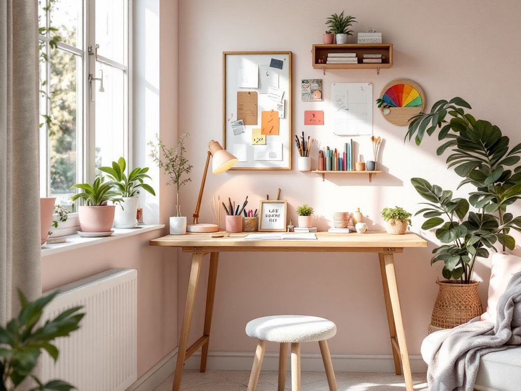 Ideen: Jugendzimmer für Mädchen einrichten-
Verwandle eine Ecke in einen Kreativbereich