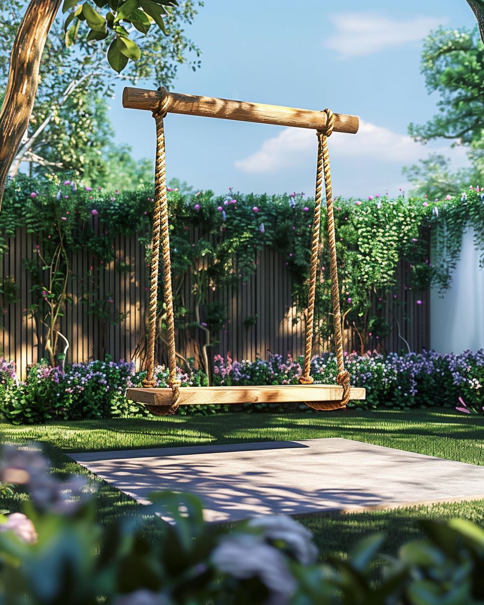 Ideen für Gartengestaltung- Baue eine Schaukel für entspannte Stunden