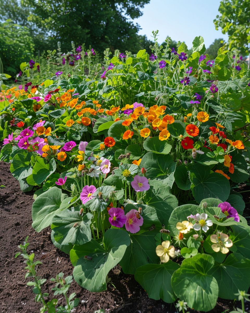 Ideen für Gartengestaltung- Gestalte ein Beet mit essbaren Blumen