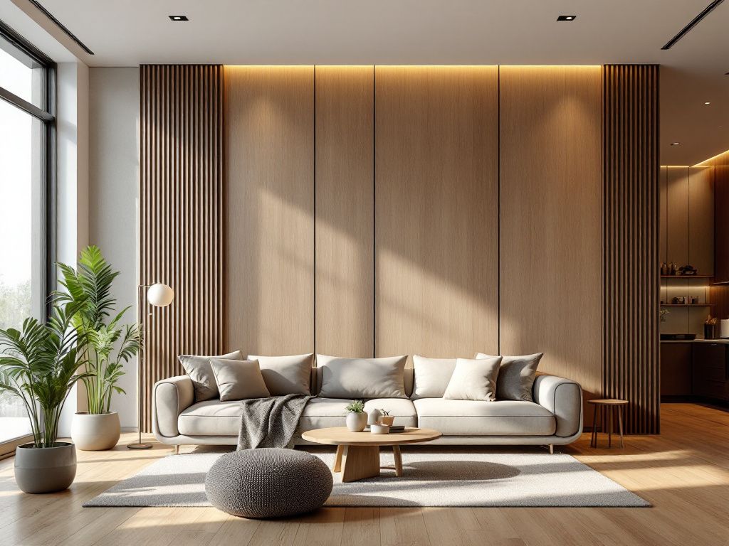 Ideen und Inspiration: Wandpaneele im Wohnzimmer- Verleihe dem Raum Tiefe mit Textur