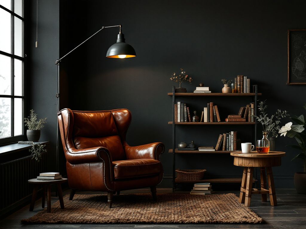 Inspiration: Männerzimmer einrichten- Baue eine gemütliche Leseecke mit Sessel