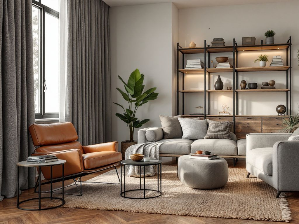 Inspiration: Männerzimmer einrichten- Erschaffe Kontraste mit Texturen und Stoffen