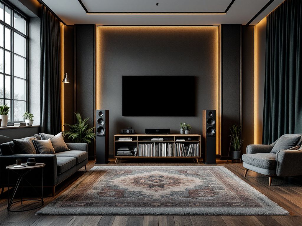Inspiration: Männerzimmer einrichten- Installiere ein Soundsystem für Musikgenuss.