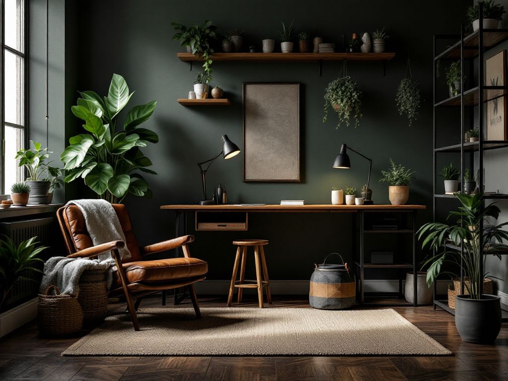Inspiration: Männerzimmer einrichten- Platziere Pflanzen für einen frischen Touch