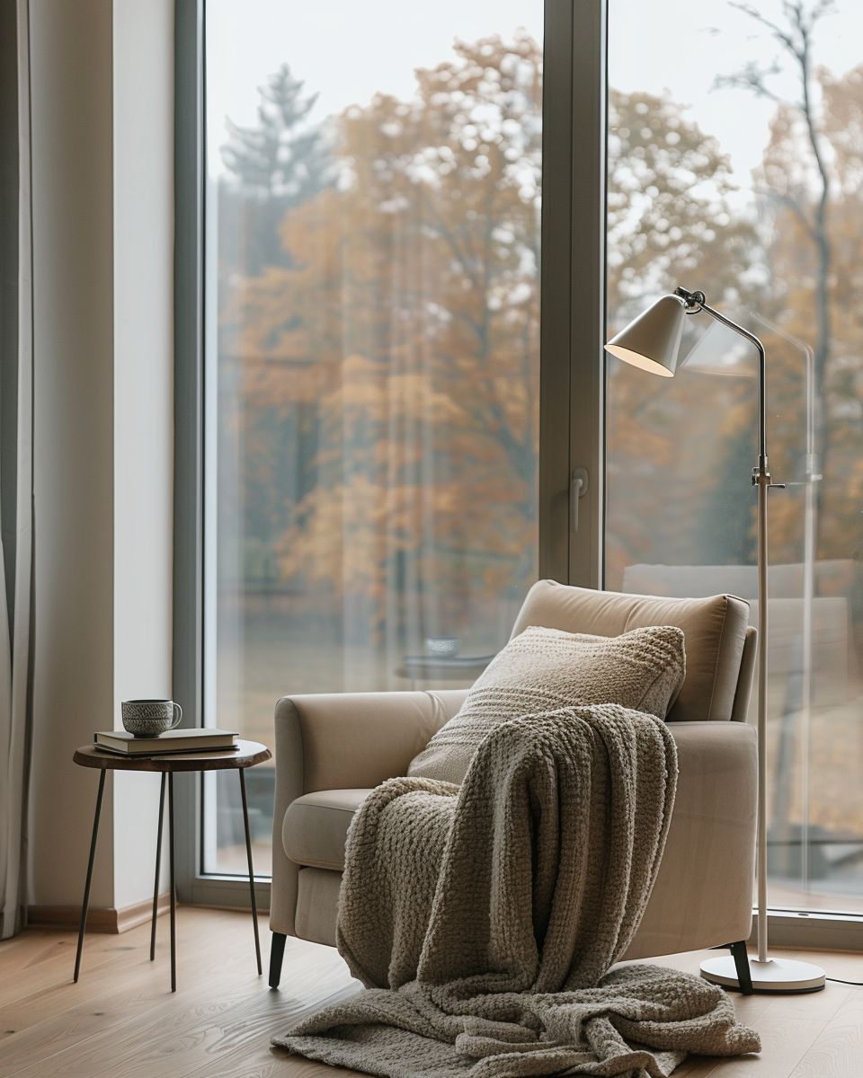 Inspiration: Minimalistisch wohnen- Integriere bewusst Pausenorte zum Abschalten