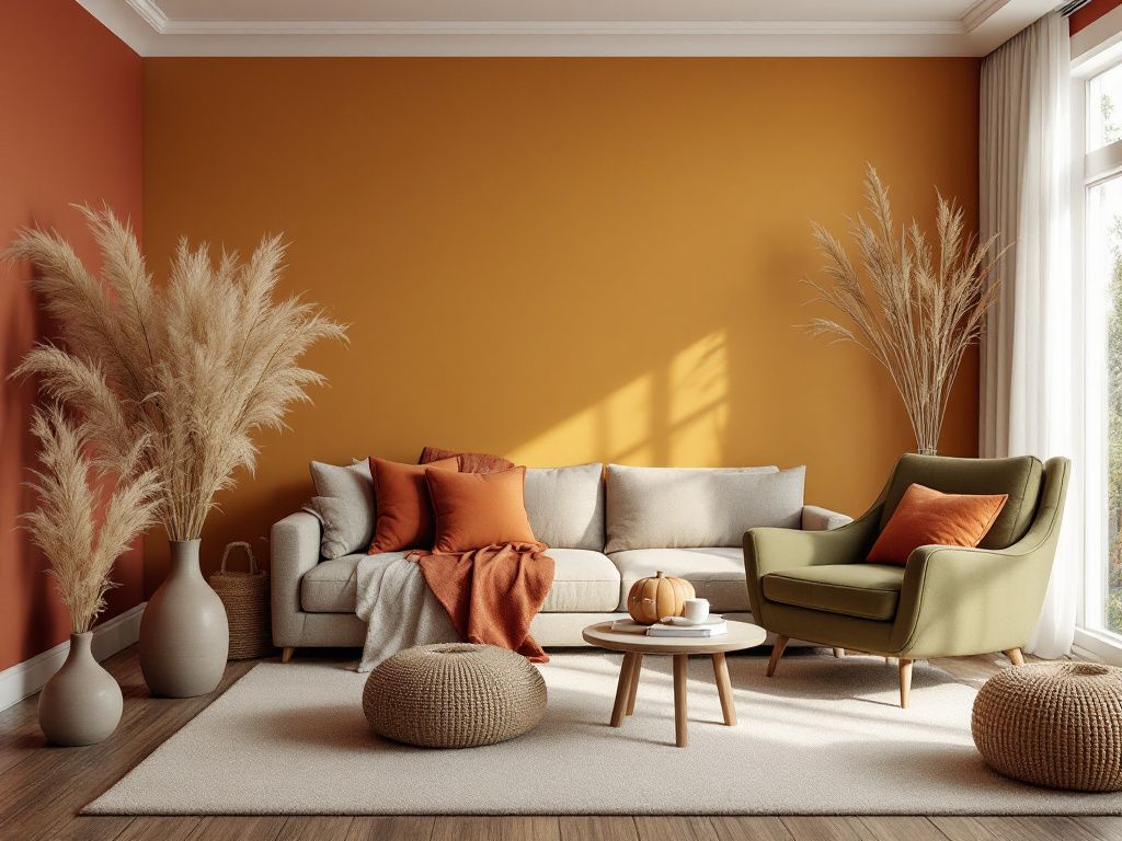 Inspiration für warme Wandfarben-
Inspiriere dich an herbstlichen Farbpaletten