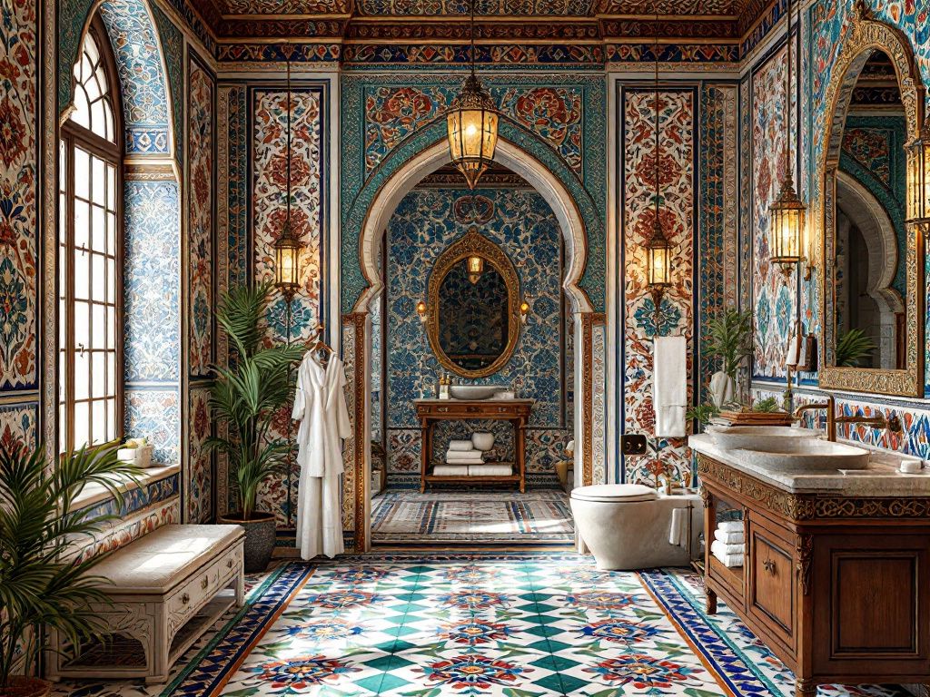 Orientalischer Einrichtungsstil-
Verwandle dein Bad mit orientalischen Fliesen