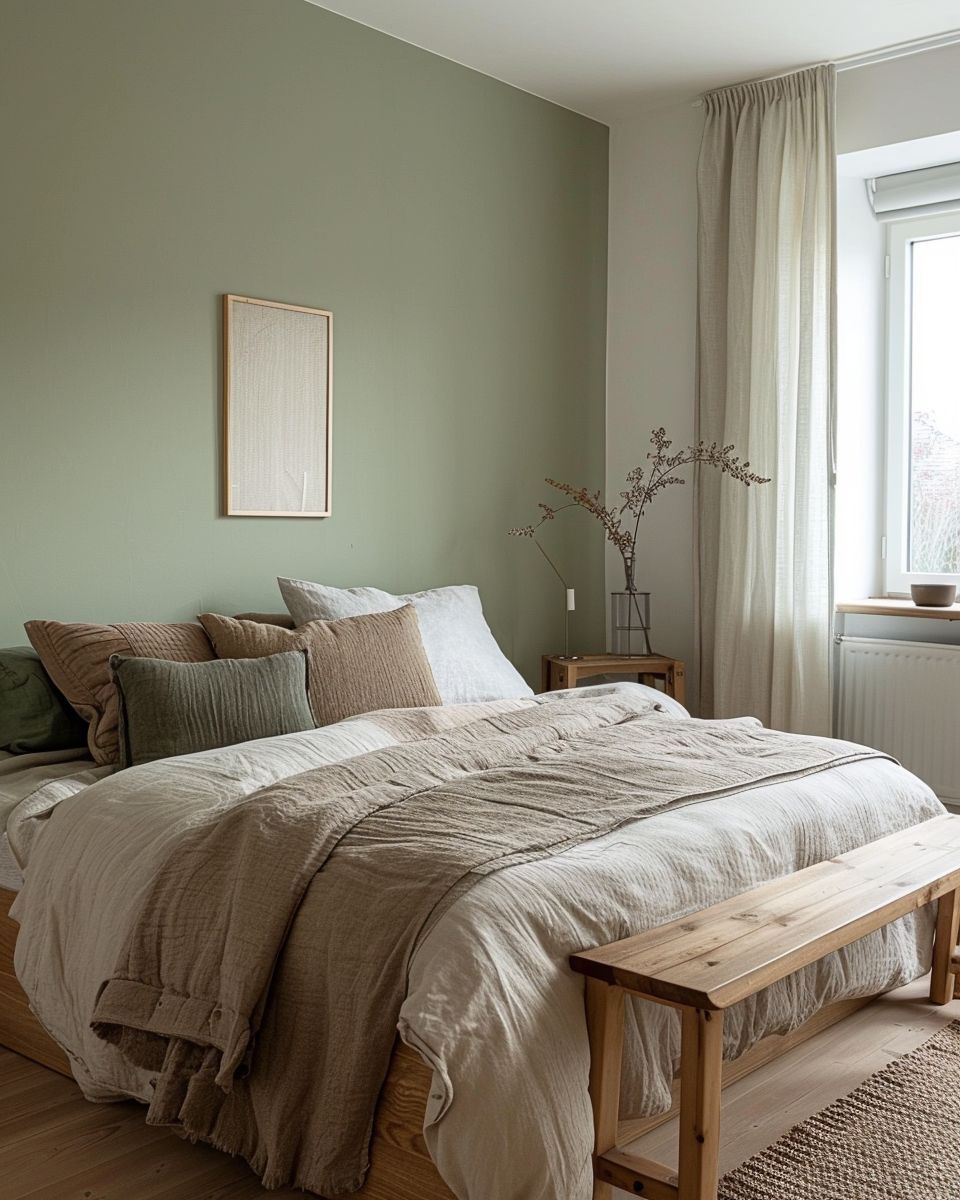 Salbei Farbe Wand