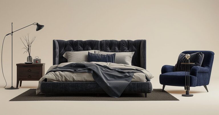 Schlafzimmer mit dunkler Wandfarbe: 19 stilvolle Ideen