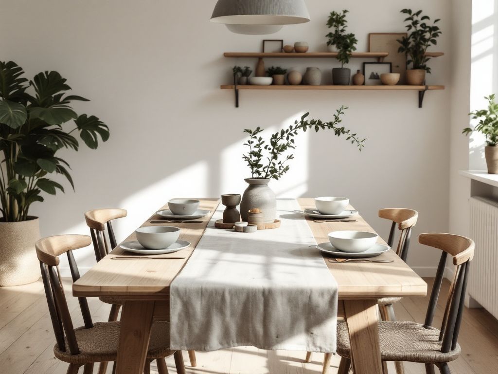 Skandinavisches Esszimmer einrichten- Feiere die Schönheit des Unvollkommenen.