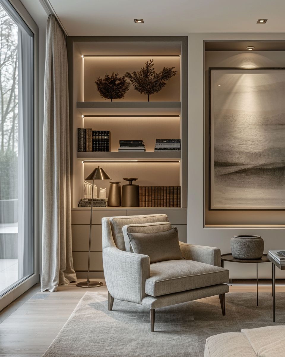 Designer-Wohnzimmer einrichten- Gestalte jeden Winkel mit durchdachter Funktion