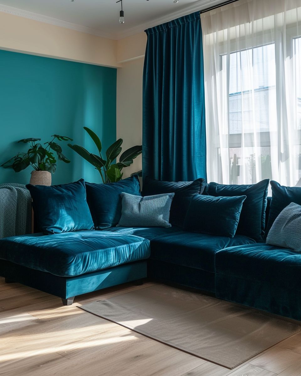 Einrichtung: Welche Farbe passt zu Türkis?- Gestalte Kontraste mit Dunkelblau elegant