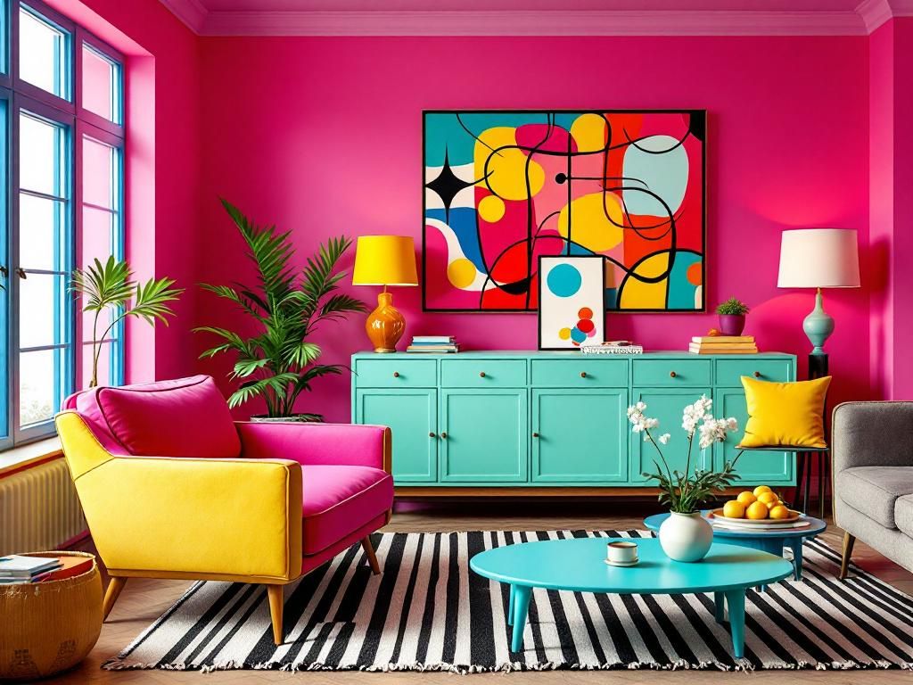 Einrichtungsstil: Memphis-Design- Erfinde klassische Möbel neu mit Popfarben