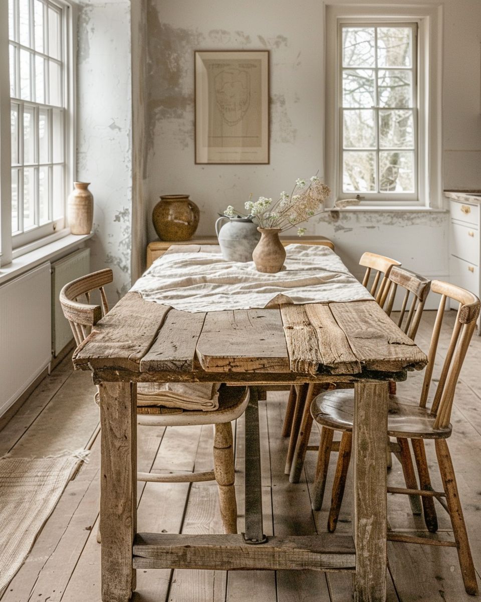 Esszimmer im Landhausstil-Wähle rustikale Holzmöbel mit Charakter