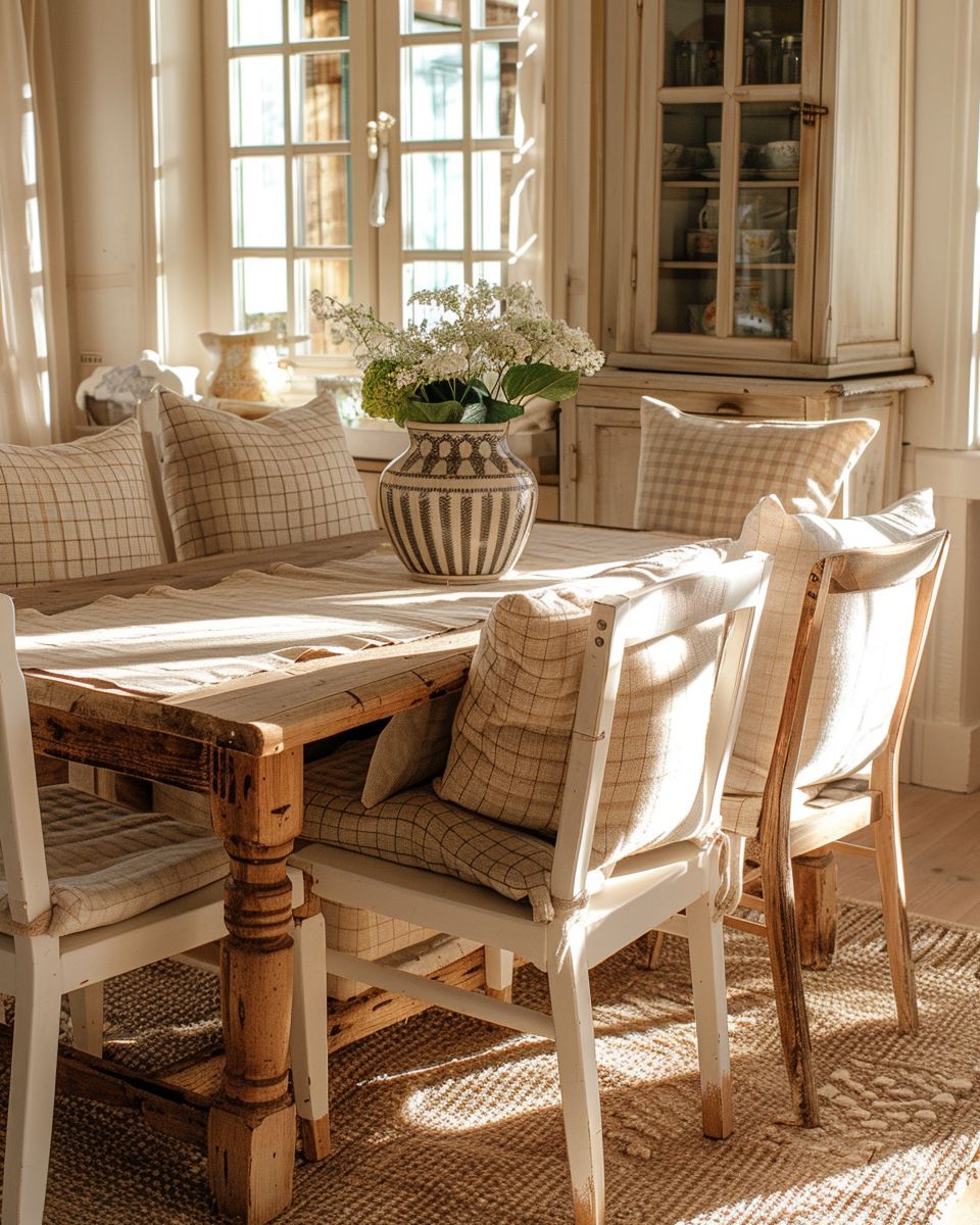 Stuhlkissen Esszimmer Landhausstil